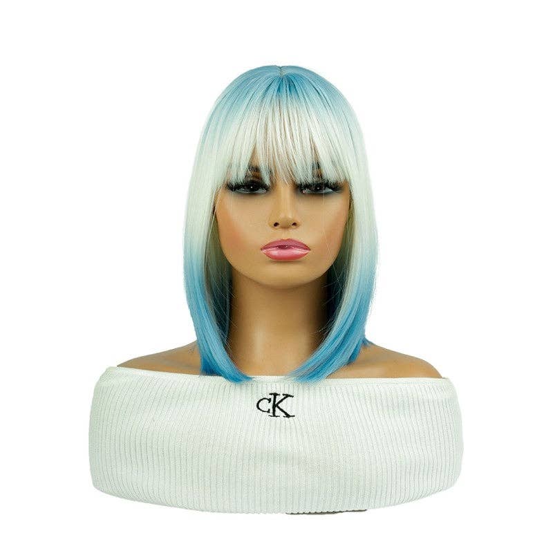 FurDecoration - Venta al por mayor Extensiones para el pelo - Peluca corta degradada con flequillo2