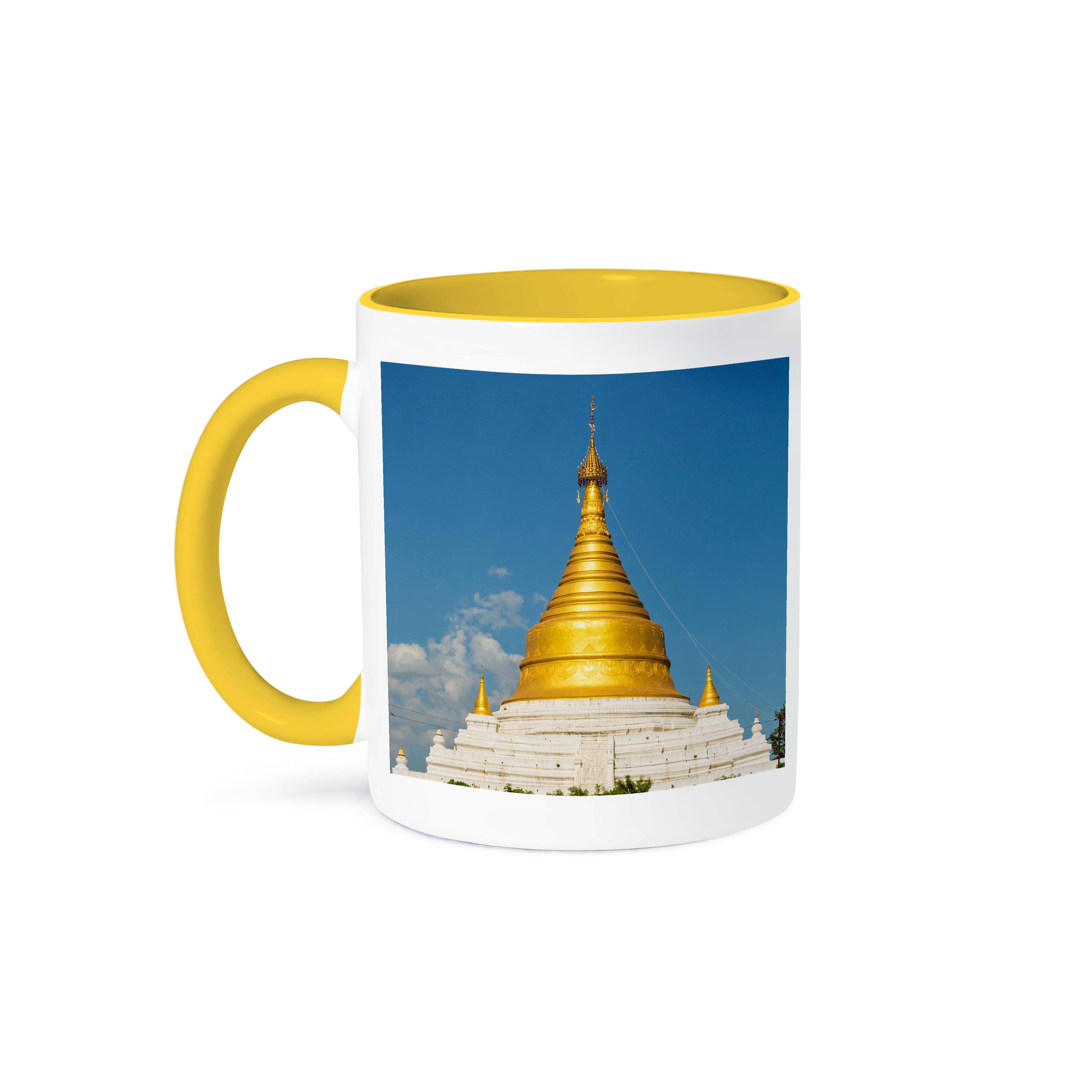 3dRose - Wholesale Coffee Mug - 3dRose, Myanmar. Mandalay. Inwa. Bright golden pagoda in the trees., Mug0