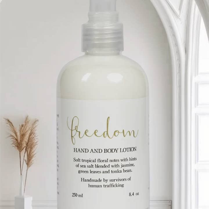 Freedom Studios Freedom Hand Lotion for wholesale by The Local Gift Box featuring Bready or Knot Challah by Nancy