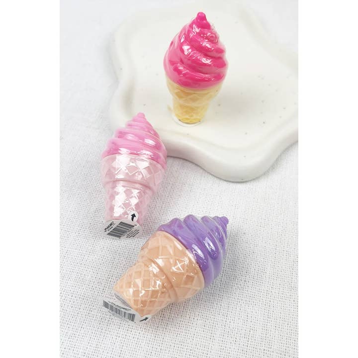 MIX COLOR Small Ice Cream Cone Lip Balm for wholesale on Faire3