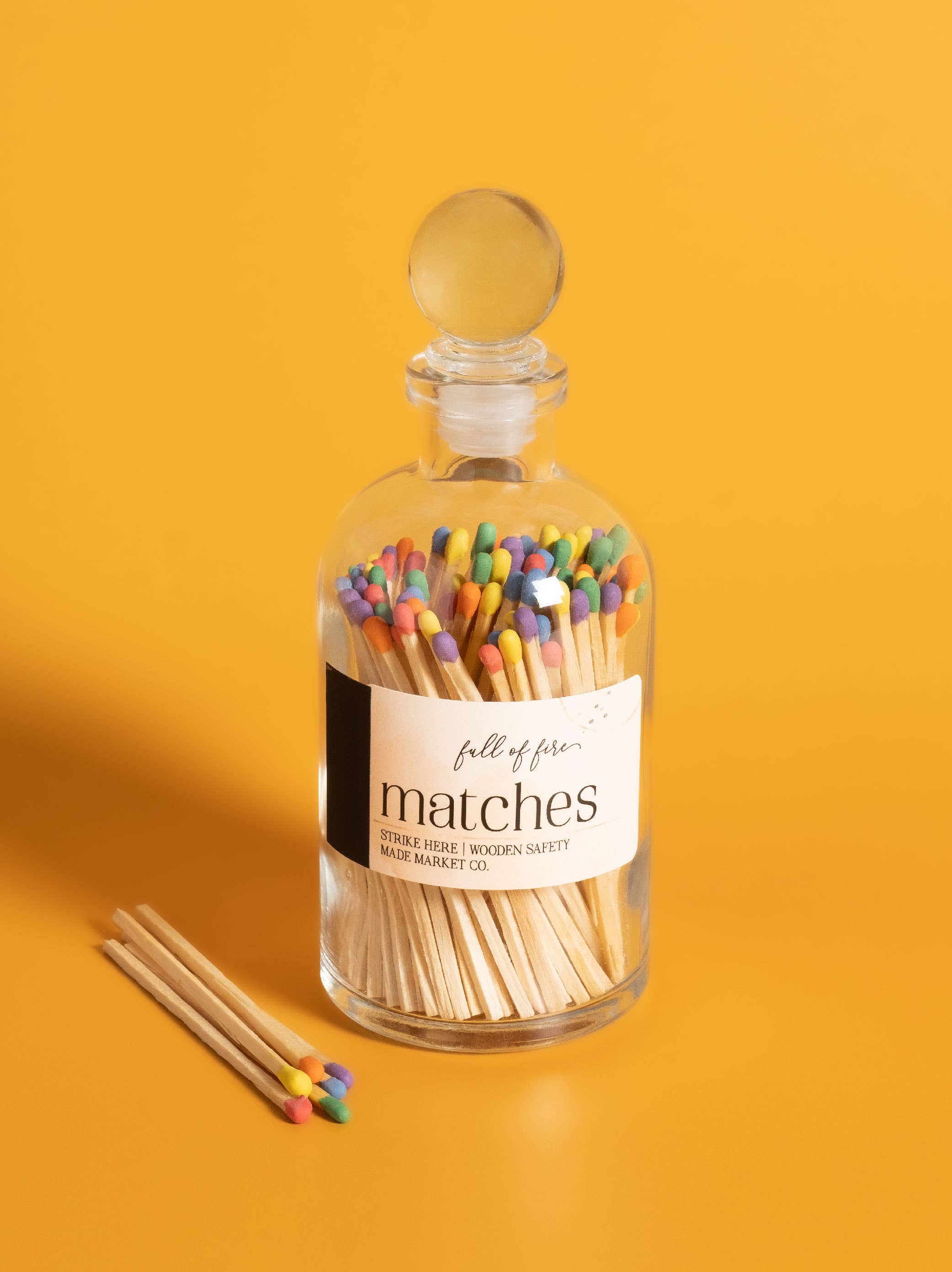 Made Market Co. - Wholesale Matches - Full of Fire Rainbow Matches1