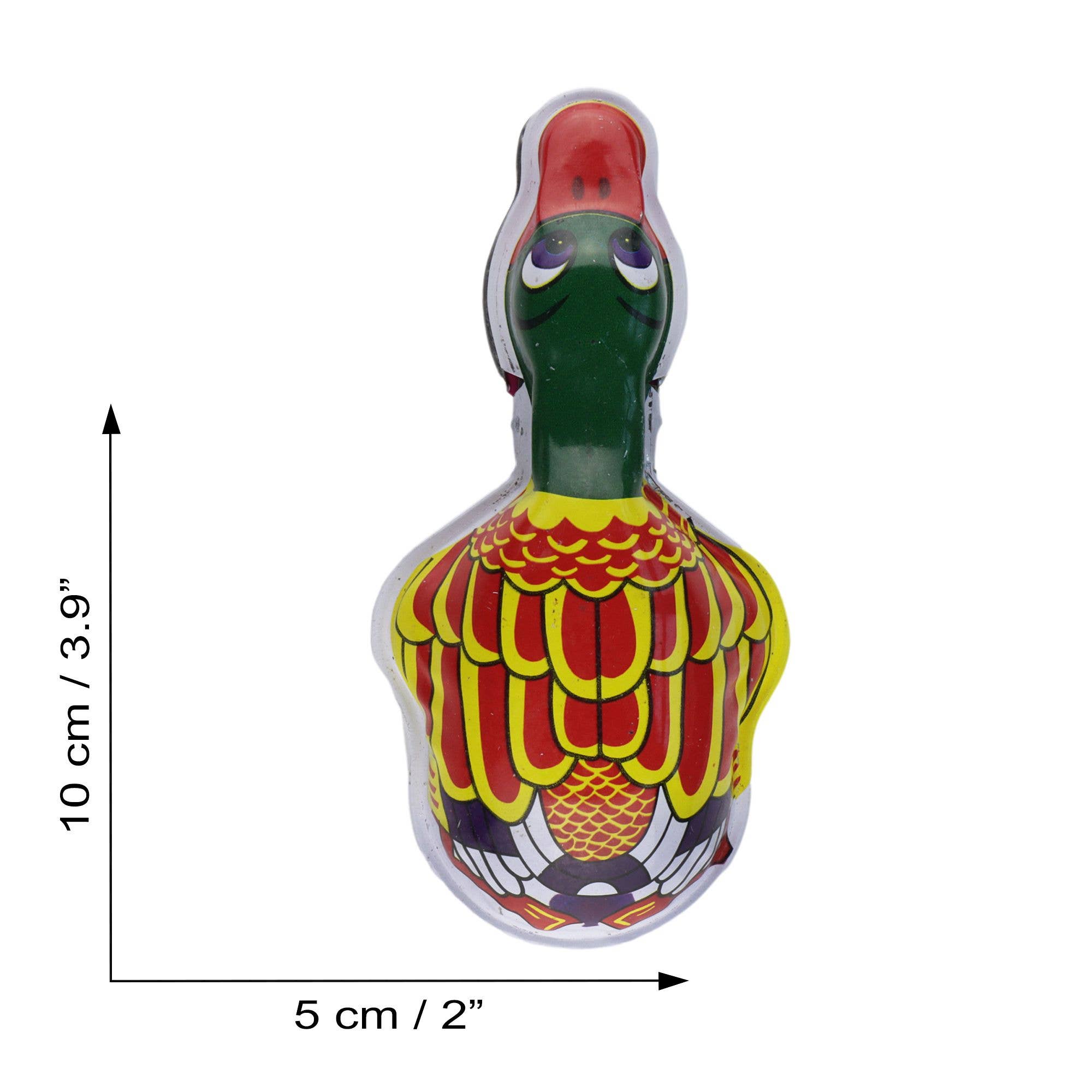 Tribal Trade GmbH - Wholesale Decorative Figurine - Tin toy snap duck green red clicker tin animal4