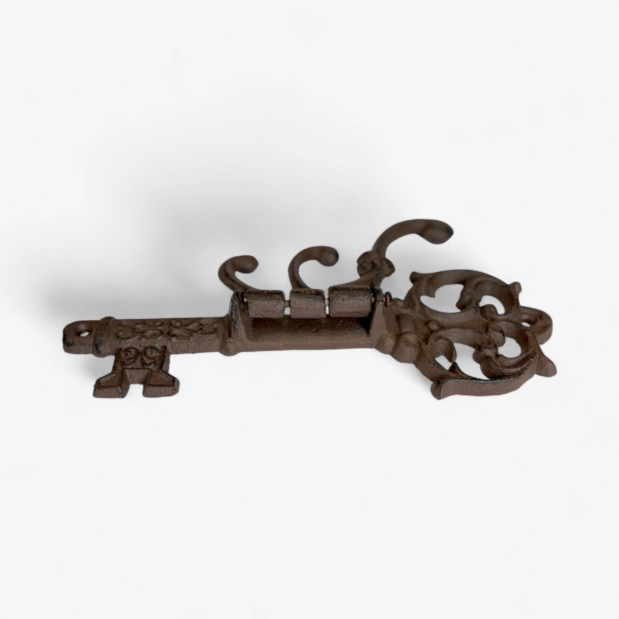 Iron & Blossom - Wholesale Wall Hook - Vintage Cast Iron Skeleton Key Hook Rack, Rustic Wall Organizer2