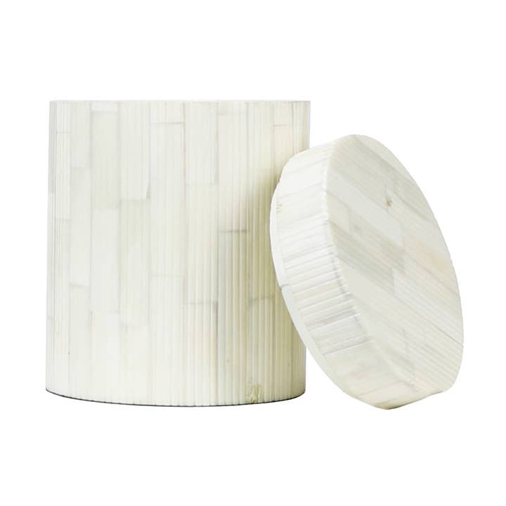 Asili Round Bone Box for wholesale by Blue Ocean Traders