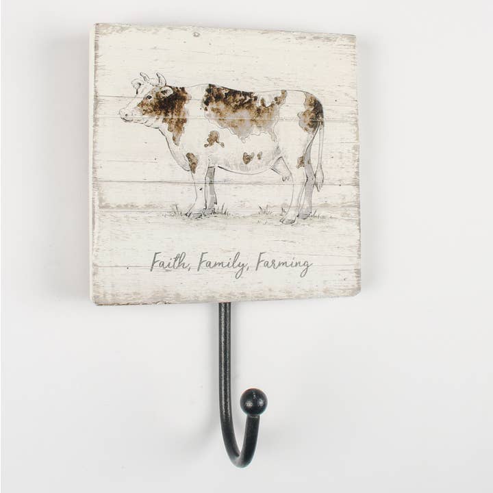 Cow Plaque Hook for wholesale by Originals International Ltd