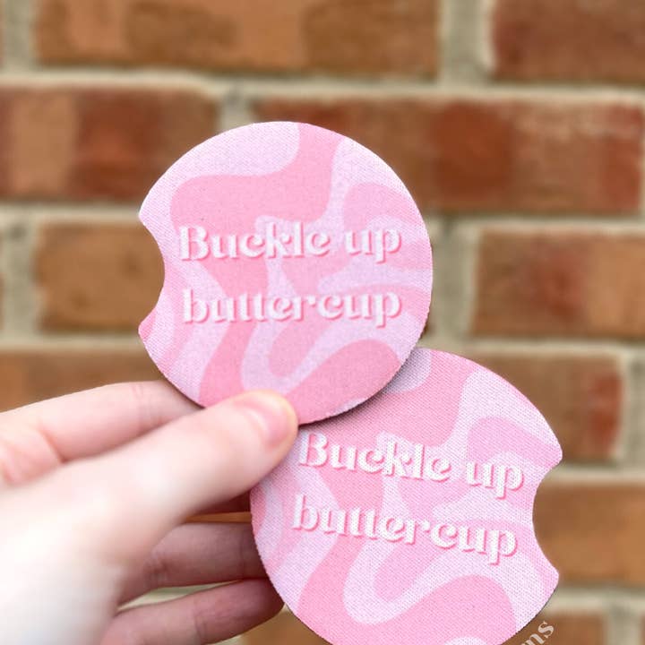 Spänne upp Buttercup Car Coaster Set för wholesale av Honey Designs