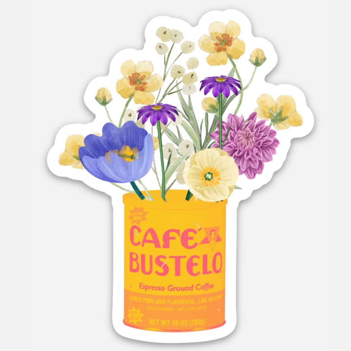 Autocolante Cafe Bustelo – Vinil Moderno para Amantes de Café por atacado de inviting affairs paperie