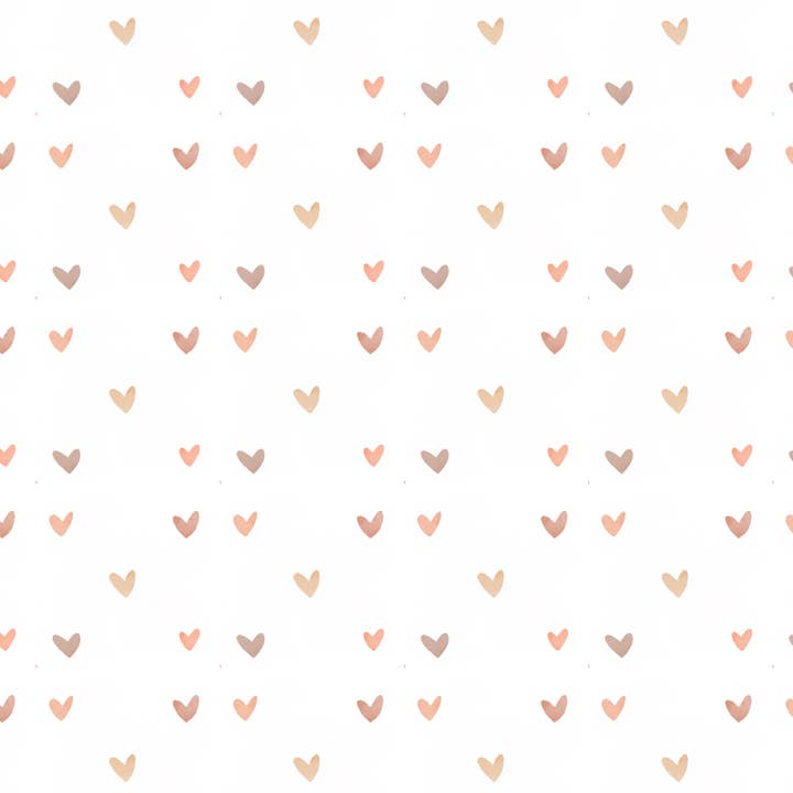 Hearts Wrapping Paper Roll Set of Two for wholesale by Fuzzy Whale Paper Co