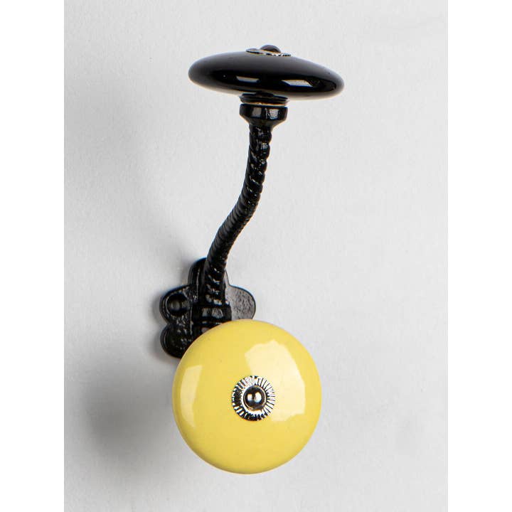 KNOBCO – wholesale Wall hook – Assorted Random Handmade Ceramic Wall Hanger | Vintage Wall Hanger | Coat Hanger |Metal Wall Hooks |Furniture Hardware Hanger| Bath Hanger