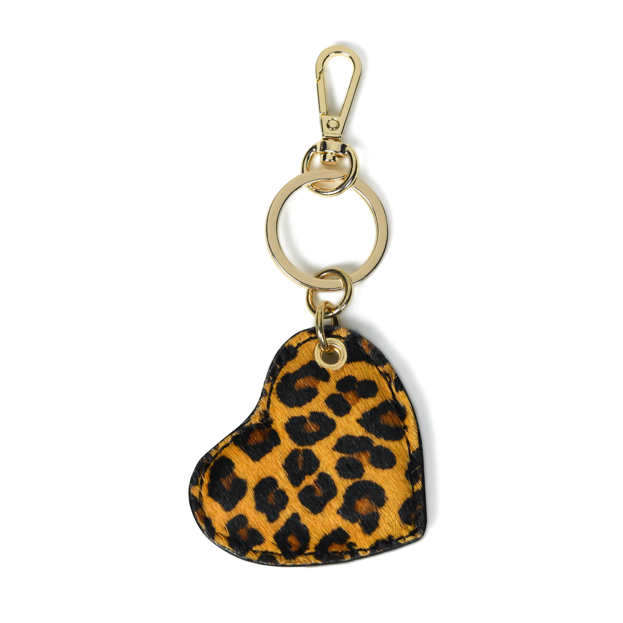 bell&fox – wholesale Keychain – Women's – CUPID Heart Keyring - Leopard1