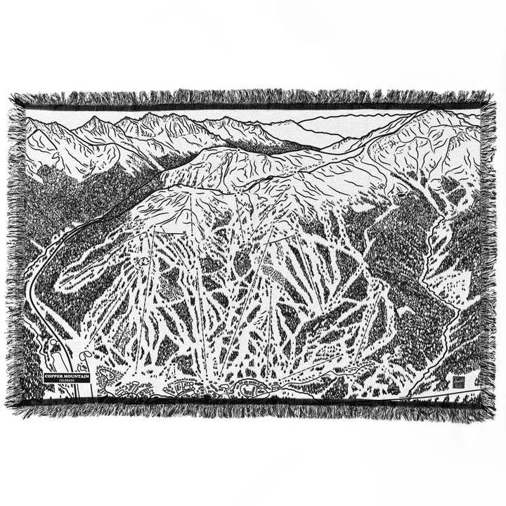 Deken voor skipistes in Copper Mountain, Colorado voor wholesale door Benoit's Design Co.