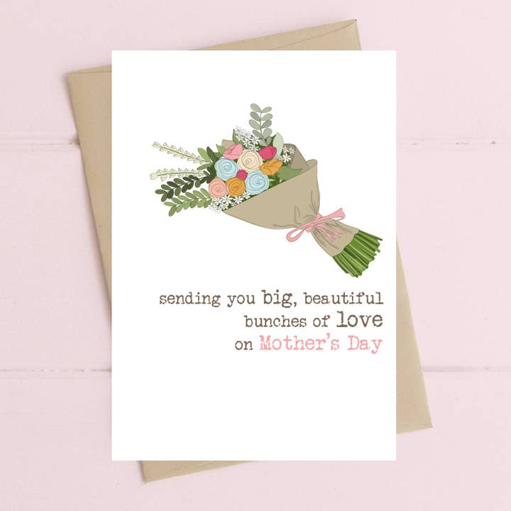Mum - Mother's Day With Love - Greetings Card for wholesale by Dandelion Stationery