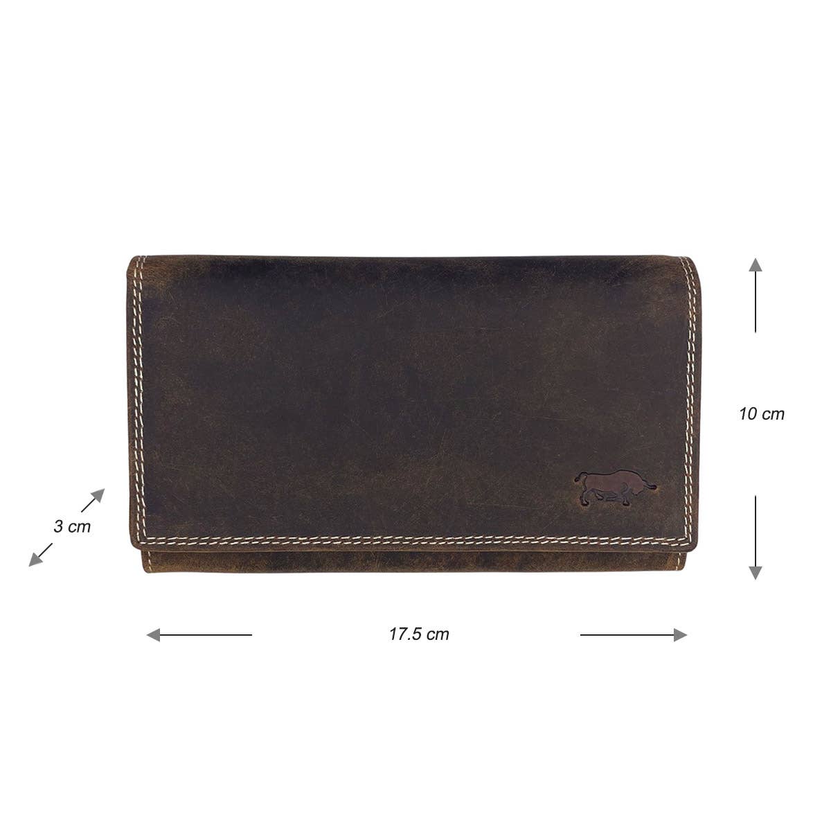 Arrigo - Wholesale Wallet - Women's - Large Buffalo Leather Wallet with Flap - 3 Colours - Arrigo8