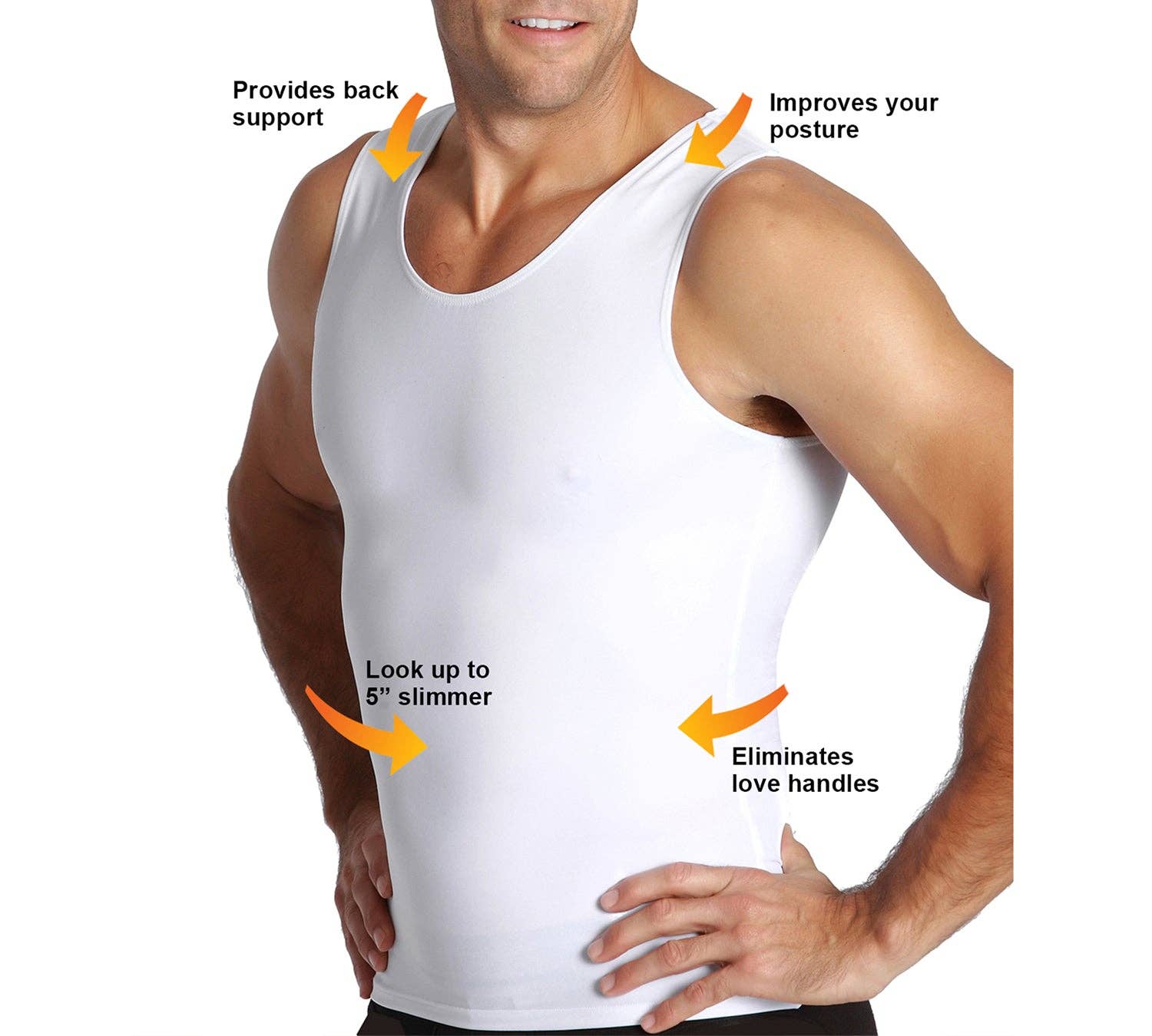 InstantFigure - Wholesale Shirt - Men's - Insta Slim Big & Tall Compression Muscle Tank MS0001BT14
