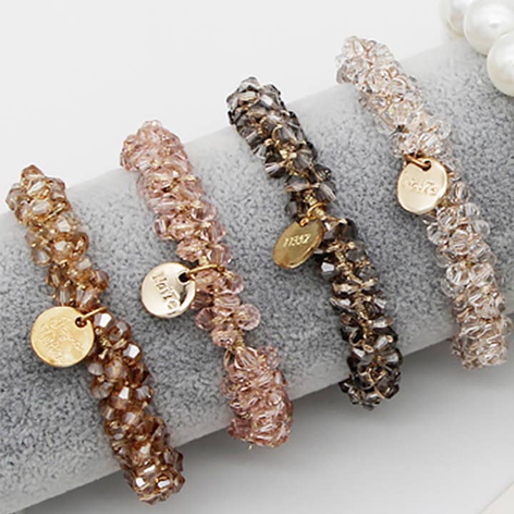 ACCITY - Wholesale Scrunchie - Women's - CRYSTAL ELASTIC HAIR SCRUNCHIES_CWAHA0131