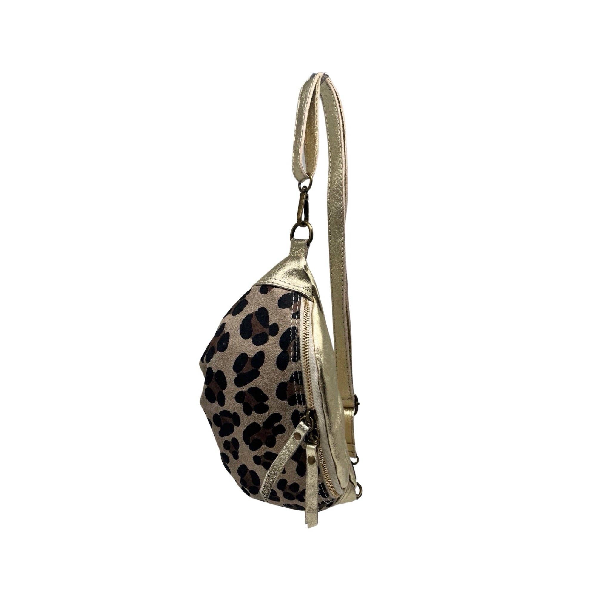 Louisa lee - Wholesale Belt Bag - Women's - LEOPARD PM LEATHER FANNY PACK6