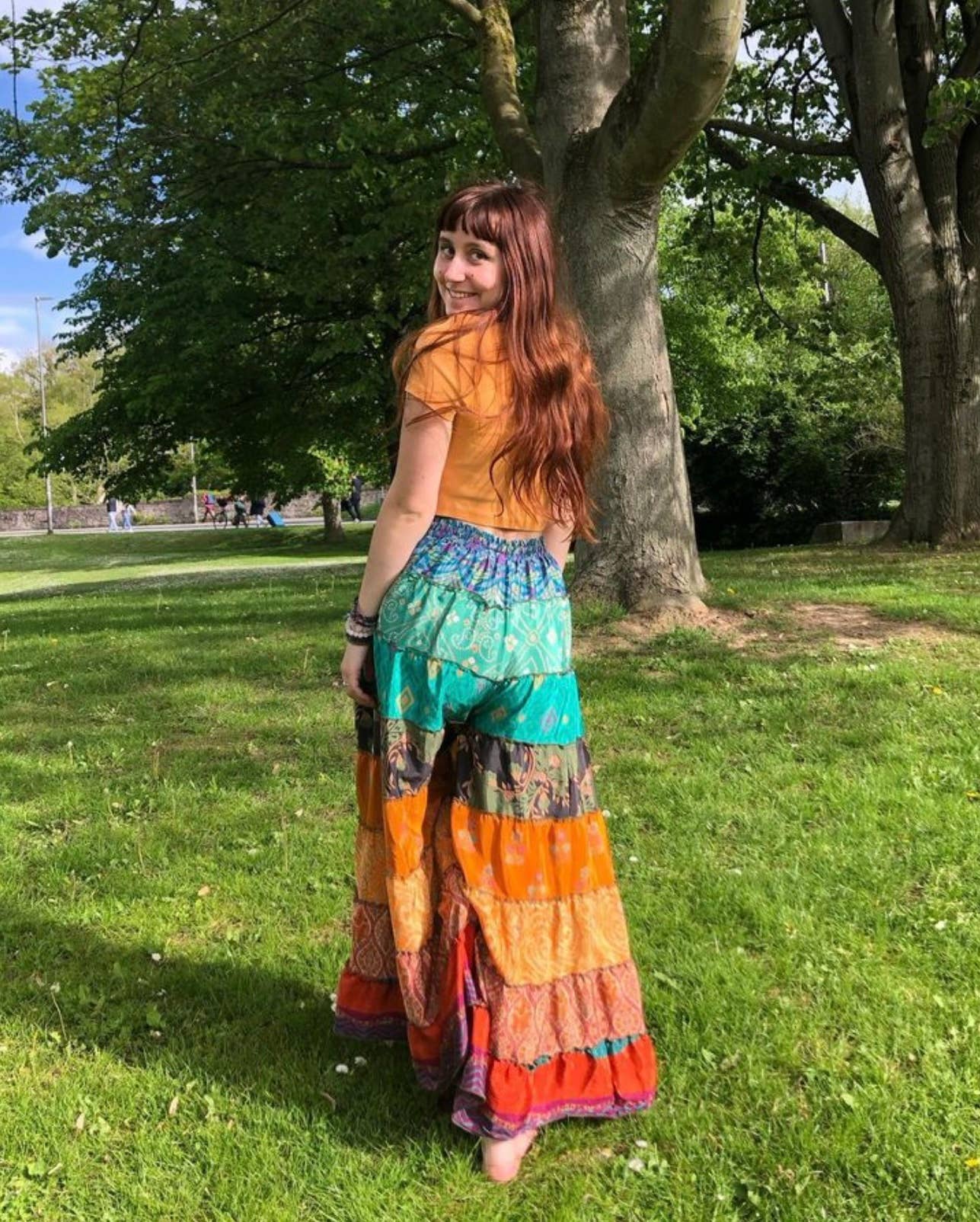 Kaohinani – wholesale Pants – Women's – Recycled Sari Palazzo Pants
12