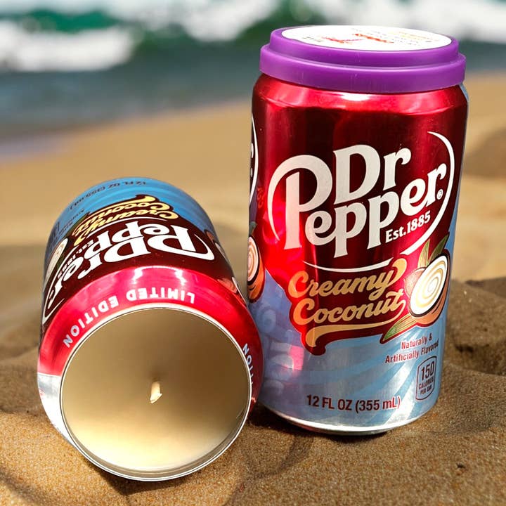 Nefer Designer Candles & Home Decor - Wholesale Jar/Filled Candle - Dr Pepper Creamy Coconut Can Candle