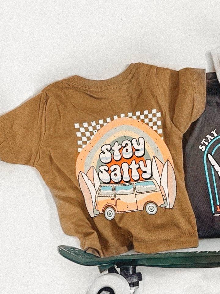 Stay Salty Retro (front pocket and full back) for wholesale by LJkids.Co