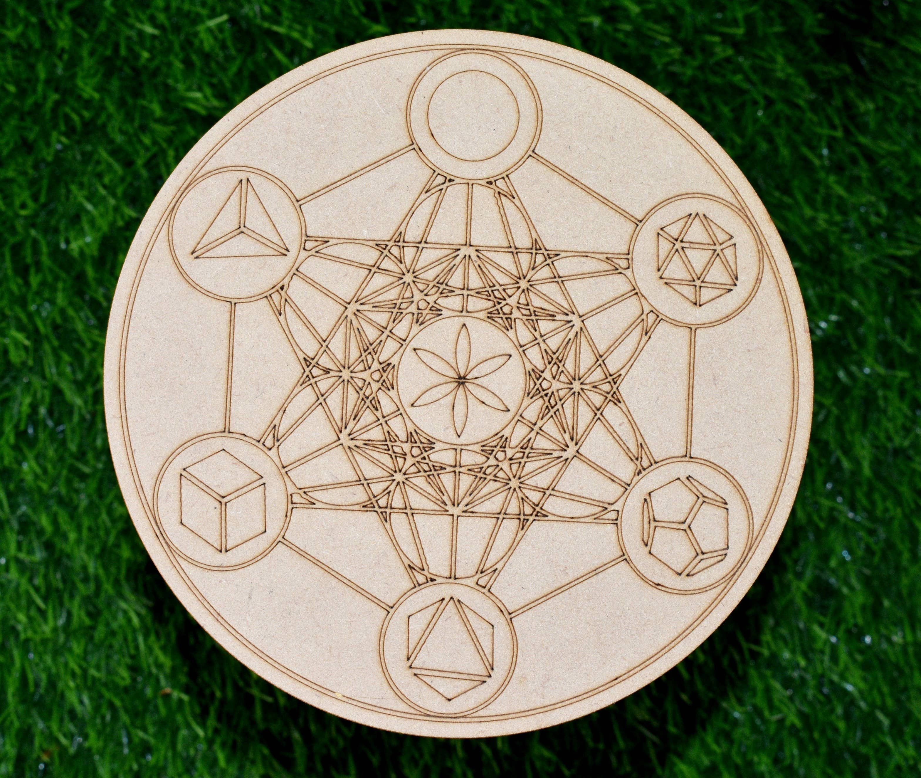 Soothing Crystals - Wholesale Meditation Supplies - 6" Dowsing Pendulum Board | Dowsing Board | Grid Board9