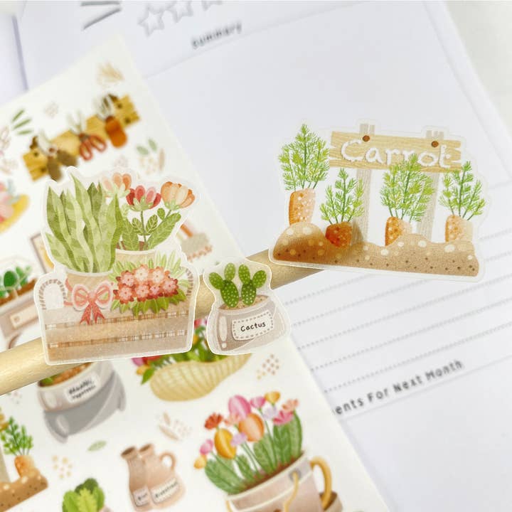 Lettoon - Wholesale Sticker - Sticker Sheet - Spring Garden12