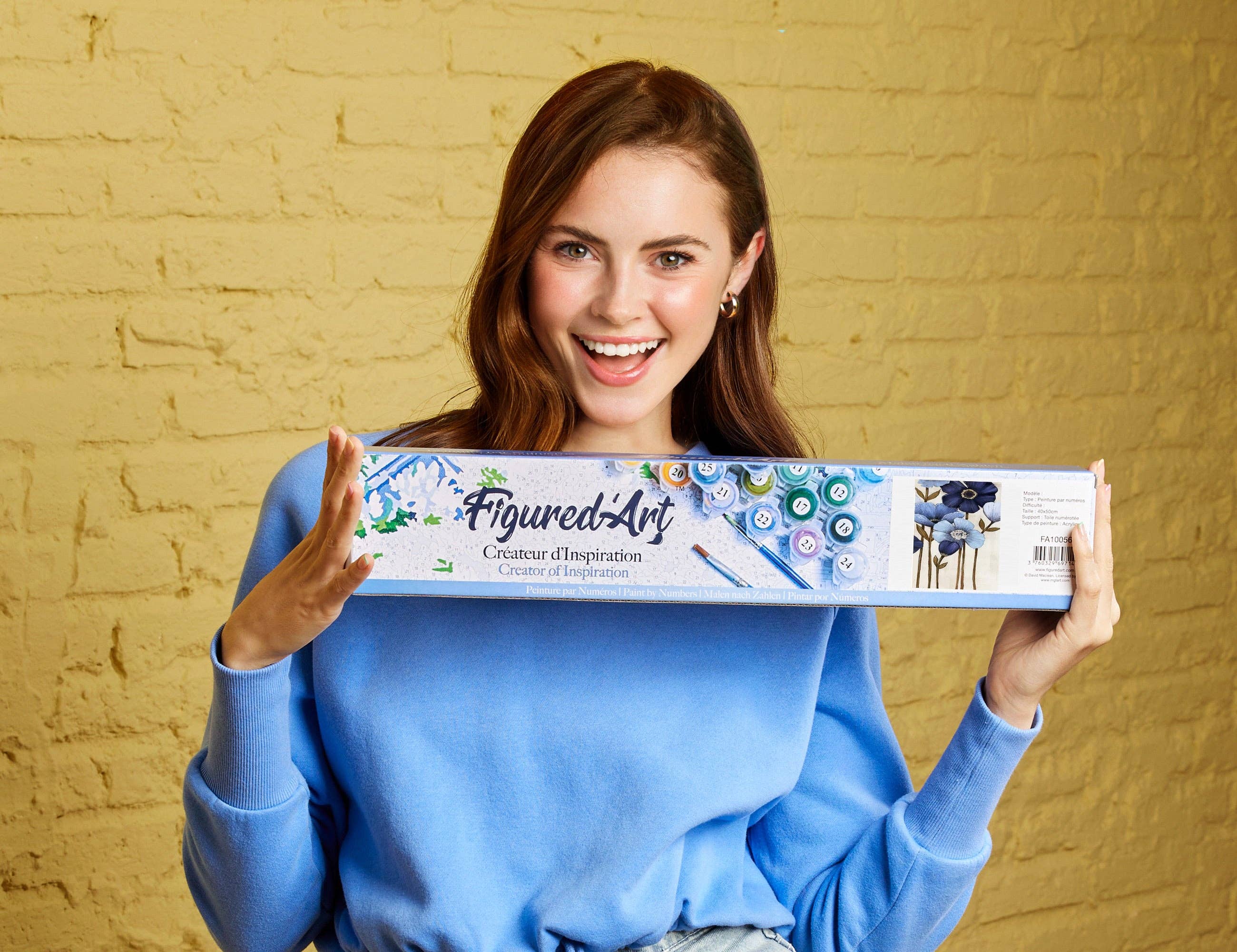 Figured'Art - Wholesale DIY Craft Kit - Paint by numbers Orchid1