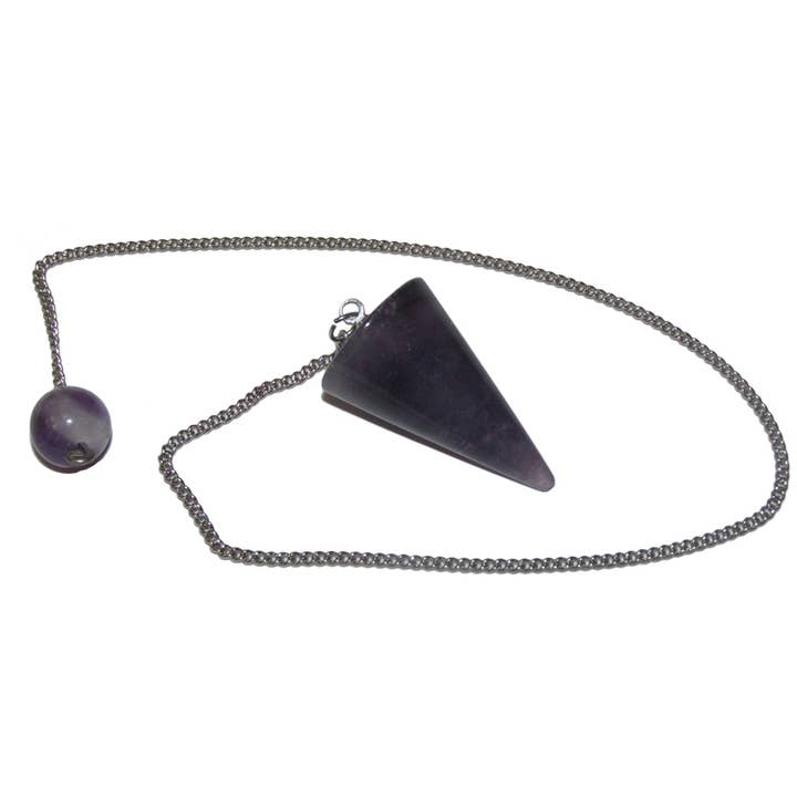 Crystal Magick Wholesale Ltd - Wholesale Spiritual Stone/Crystal - Amethyst Cone Pendulum