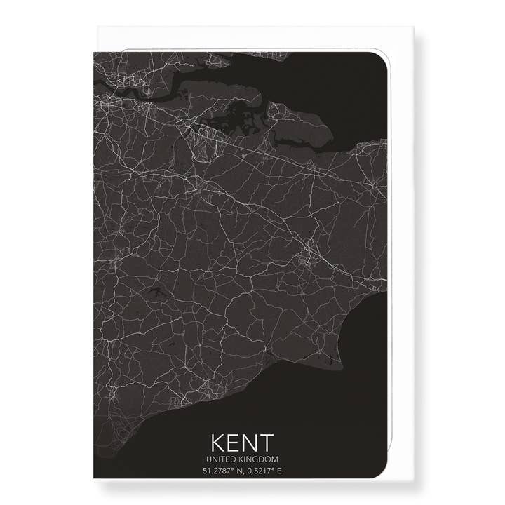 Ezen Trade – wholesale Everyday greeting card – KENT FULL MAP: Greeting Card