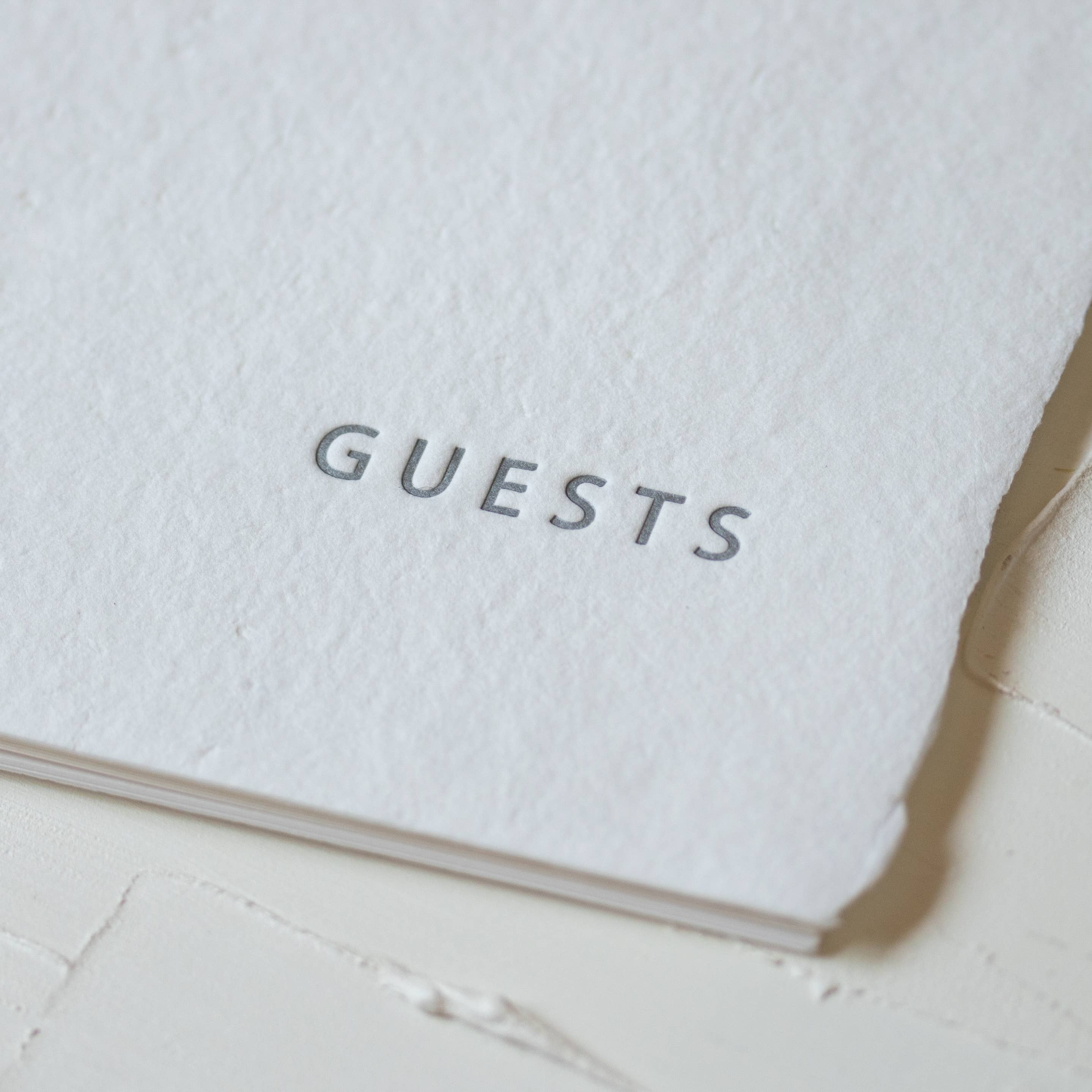 Oblation Papers & Press - Wholesale Guest Book - White Handmade Paper Stitched Guestbook1