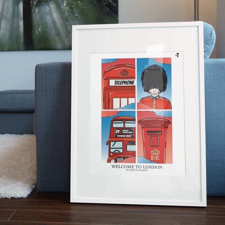 Welcome to London for wholesale by Matt Cockayne Illustration