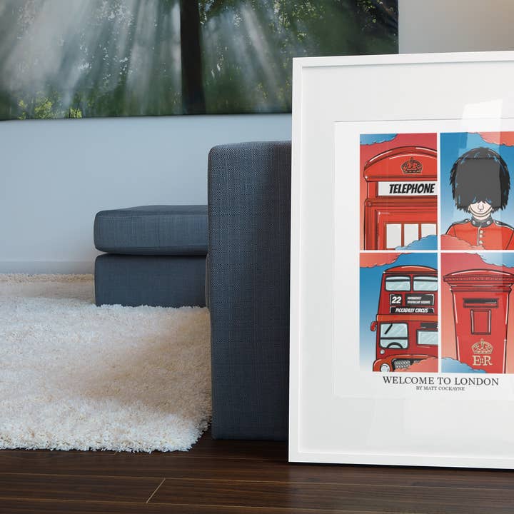 Welcome to London for wholesale by Matt Cockayne Illustration