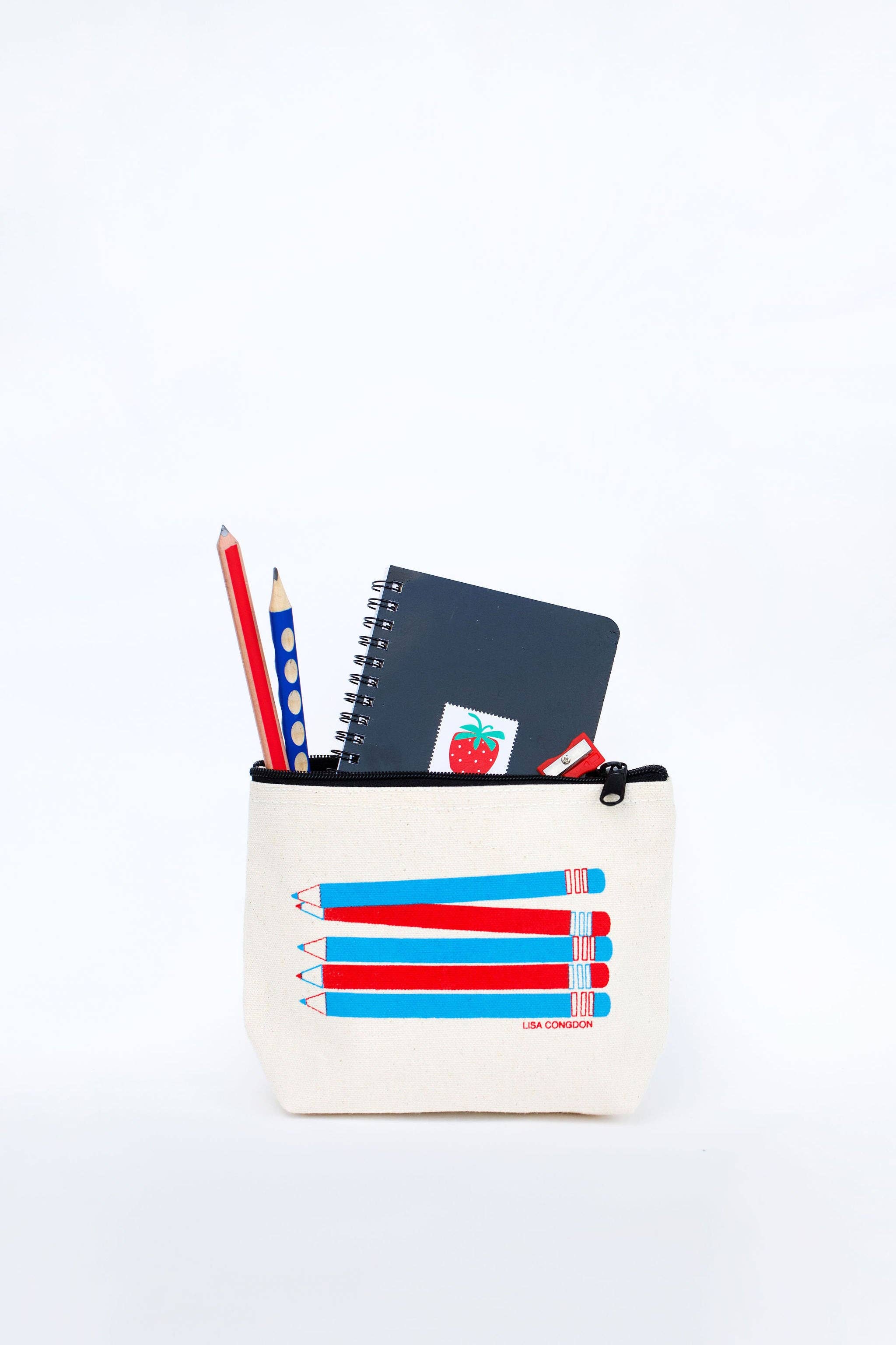 Lisa Congdon Art & Illustration - Wholesale Pencil Case/Pouch - Canvas Pencil Pouch1