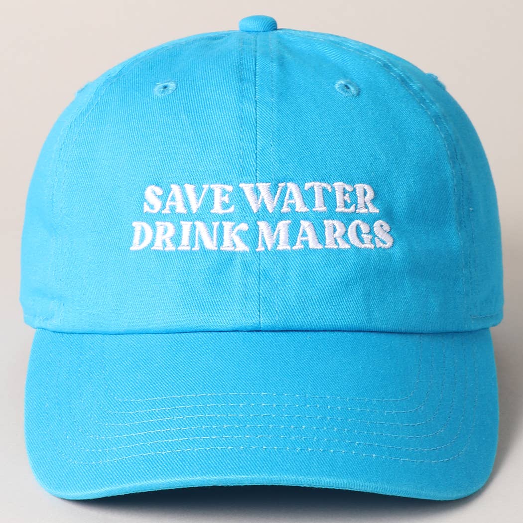 Fashion City - Venta al por mayor Gorra de béisbol - Mujer - Gorra de béisbol bordada Save Water Drink Margs13