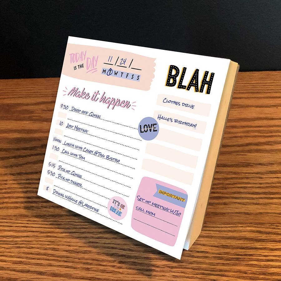 TF Publishing - Paper Goods – Engroshandel Planner – Udateret gør det ske Daily Note Block2