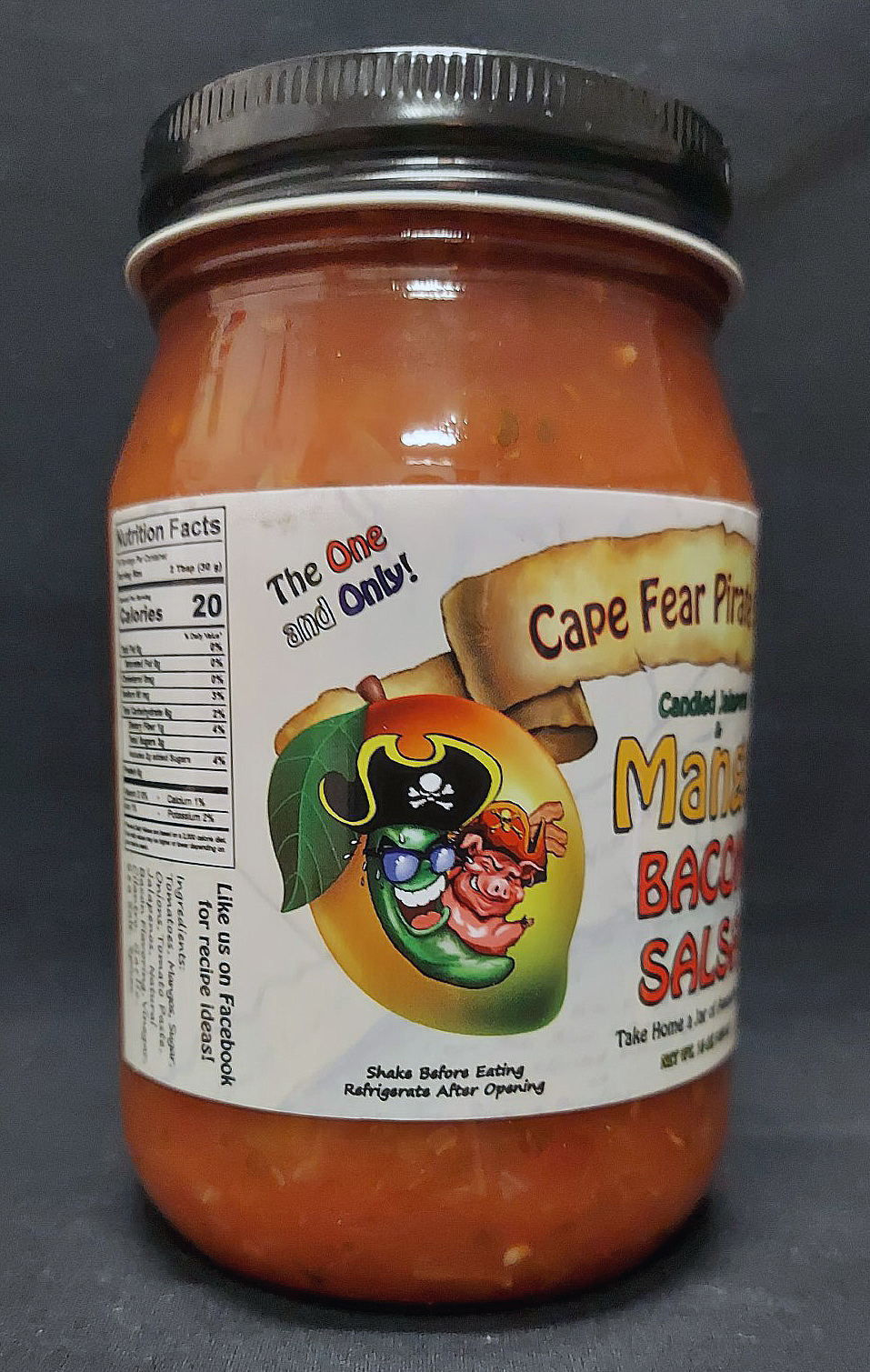 Cape Fear Pirate Candy, LLC - Wholesale Salsa - Candied Jalapeno & Mango Bacon Salsa1