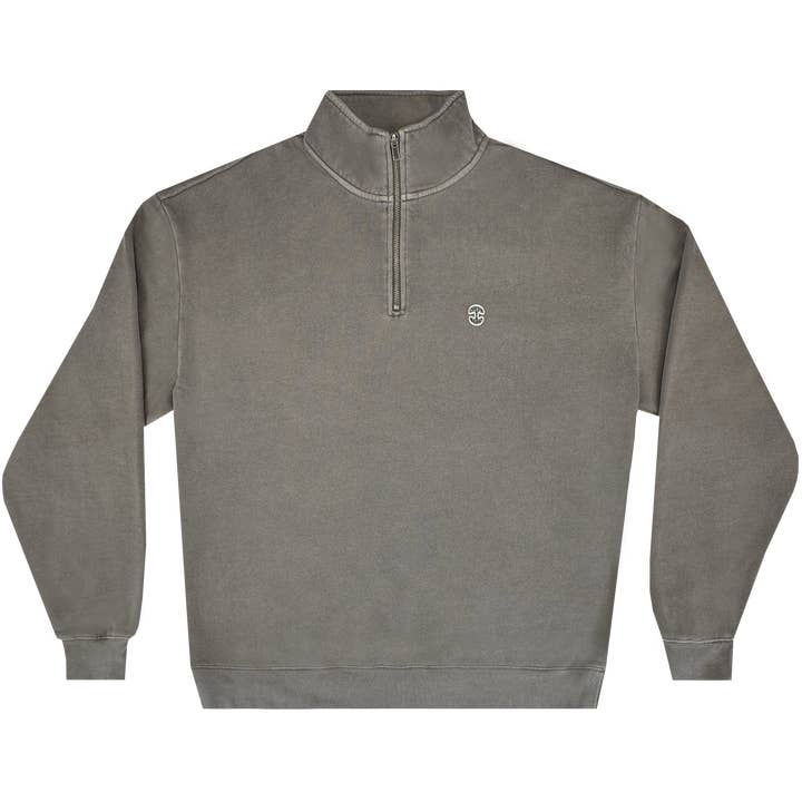 Hojicha 1/4 Zip for wholesale by Oaklandish