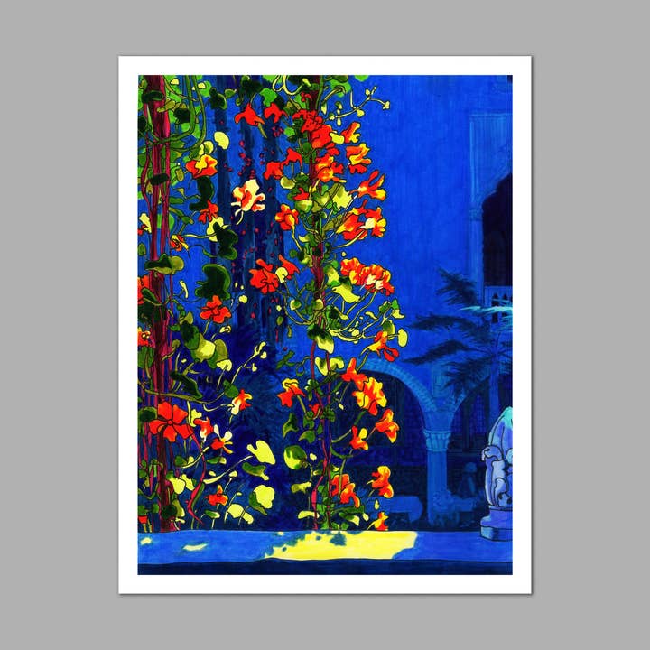 Stephanie Vecellio Illustration - Wholesale Art Print - Nasturtium Blooms at the Gardner Print1