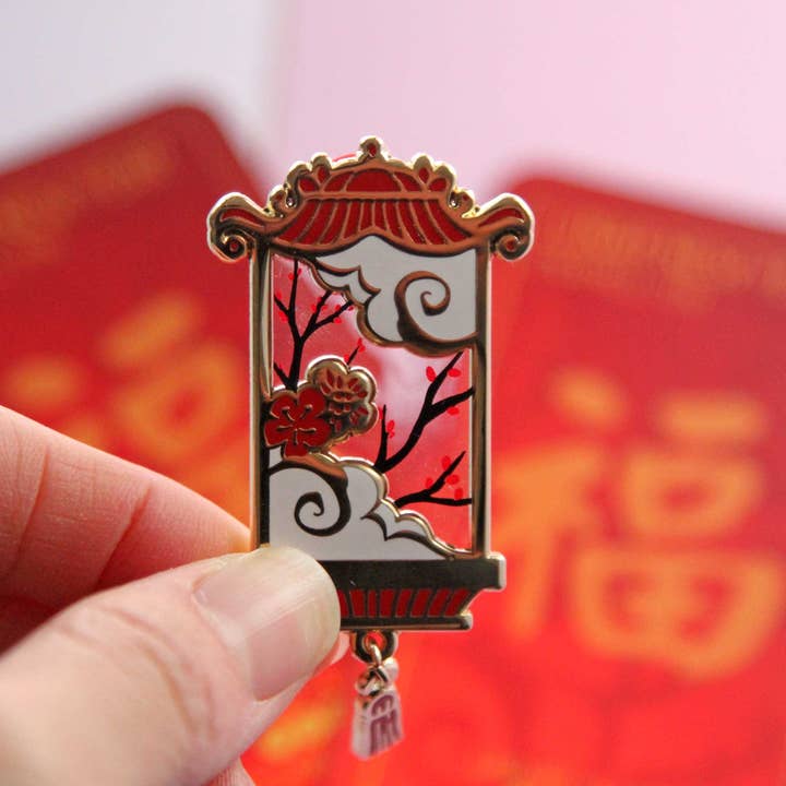 Linai - Wholesale Lapel Pin/Button - Lantern Series: Lunar New Year Enamel Pin