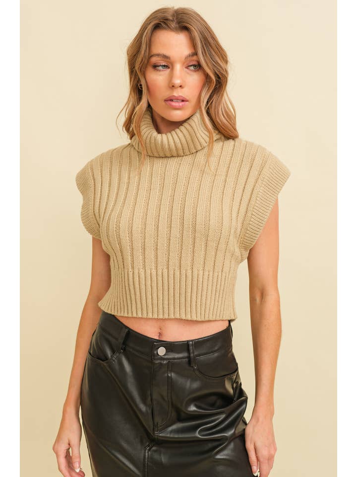 Cloud Ten - Wholesale Sweater Vest - Women's - CSW9053A - Rib Knit Women's Sweater Vest