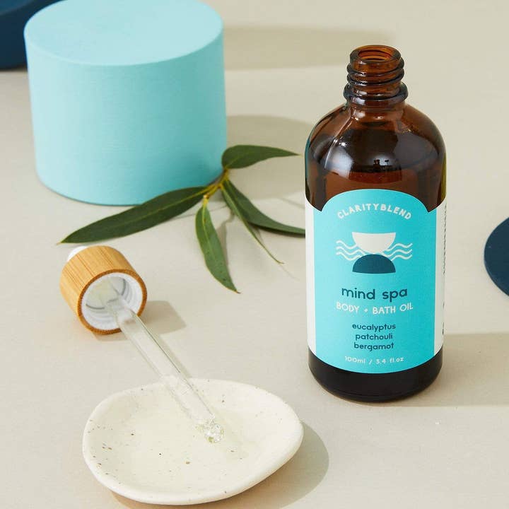 Mind Spa™ Aromaterapi Krop- og Badeolie for engroshandel hos Clarity Blend Aromatherapy