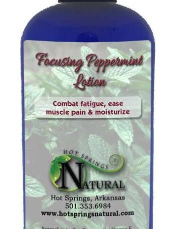 Focusing Peppermint Lotion for wholesale by Hot Springs Natural