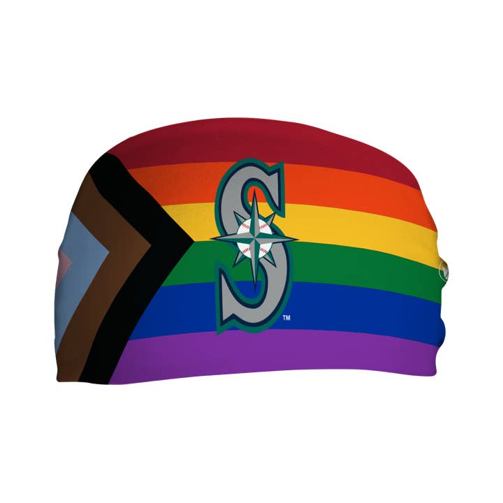 Arc-en-ciel Bandeau rafraîchissant Mariners : logo de la casquette Progressive Pride Flag en vente sur Faire