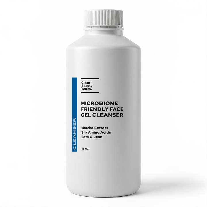 Microbiome-Friendly Face Gel Cleanser, Inulin & Panthenol for wholesale by Clean Beauty Works.