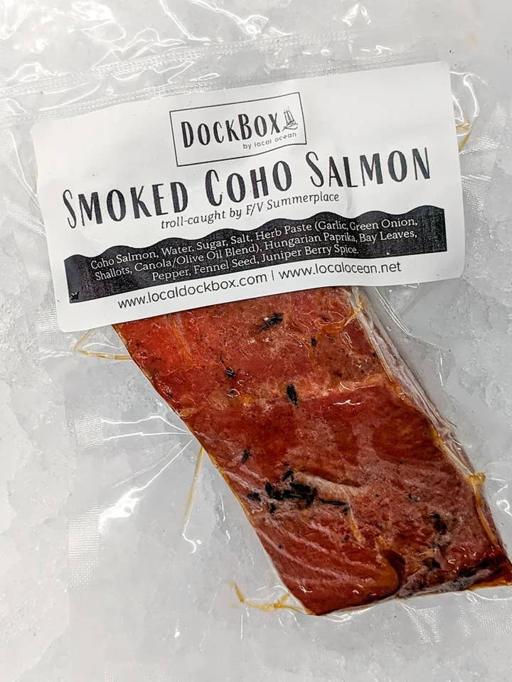 Smoked Salmon: Wild Oregon Coho - 4 oz for wholesale by Local Ocean Seafoods
