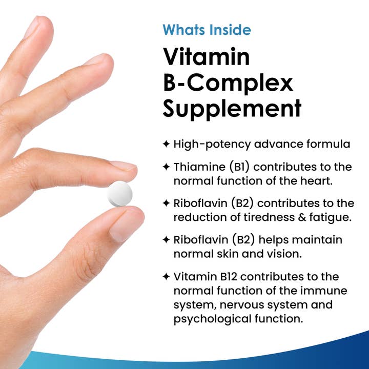 New Leaf products Ltd – wholesale Oral supplement/vitamin – Vitamin B Complex - High Strength Tablets - All B Vitamins1