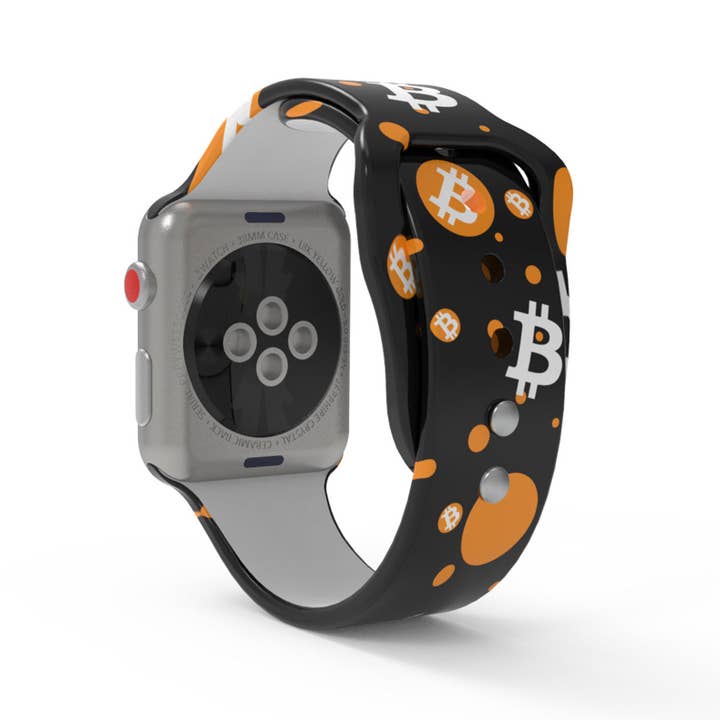 ShopTrendsNow – Engroshandel Urrem/rem - Dame – Bitcoin Crypto Blockchain Månen HODL Apple Watch Band
