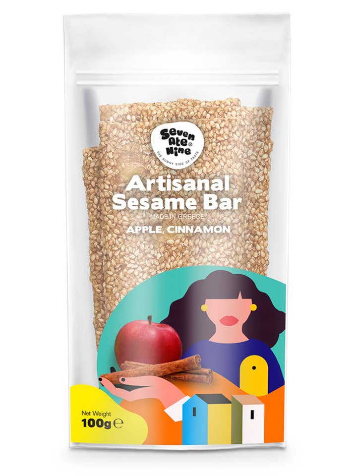Sesame bar Apple and cinnamon for wholesale by 7ate9