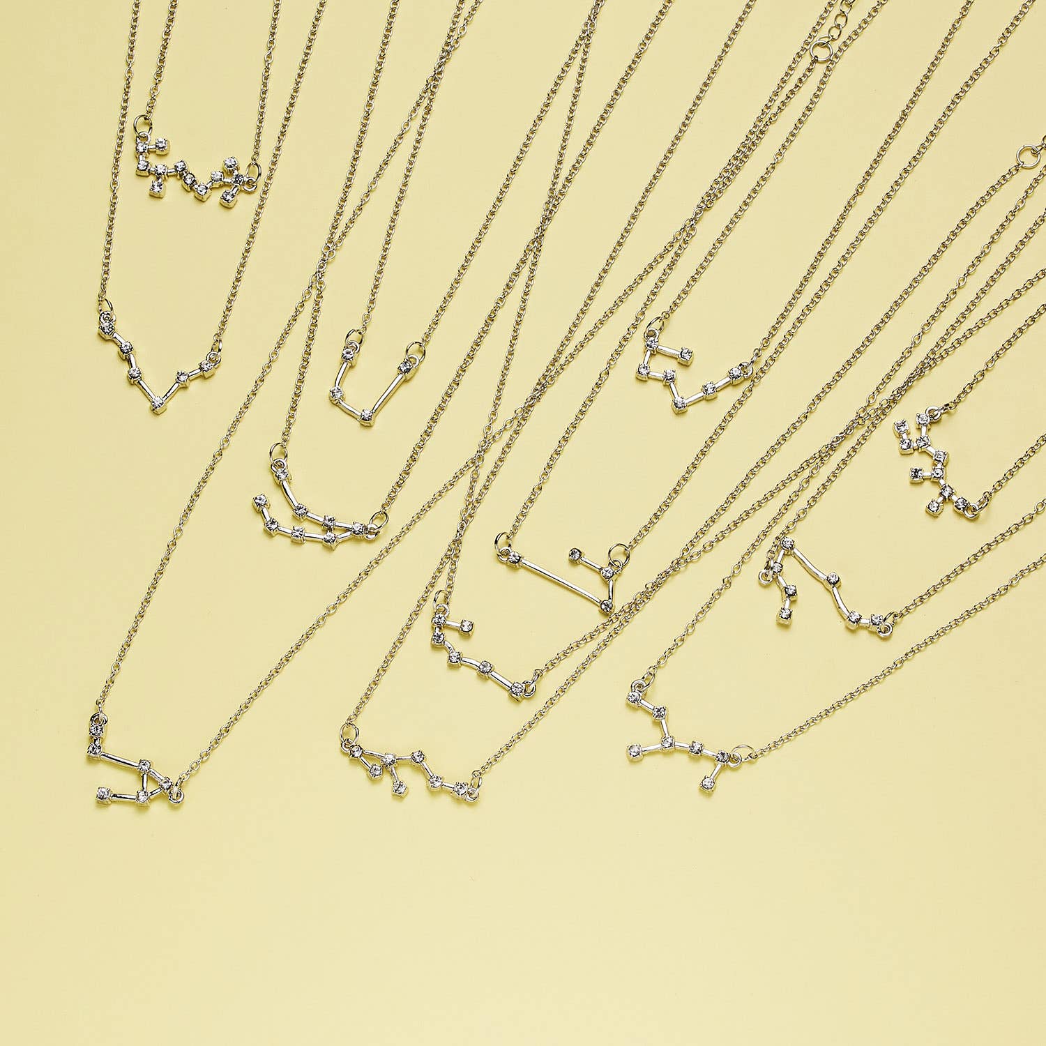 Gemscape UK - Wholesale Pendant/Charm Necklace - Zodiac Constellation Necklace - Gold with Crystals10