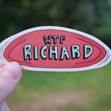 Big Moods - Wholesale Sticker - Wtf Richard Frisbee Sticker