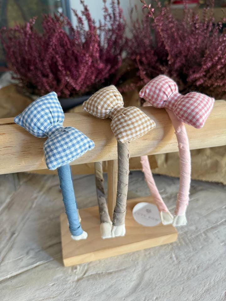 Vichy Strik Haarband voor wholesale door CUTE BOW